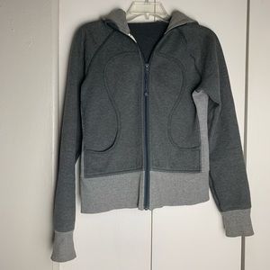 Lululemon Gray Scuba Hoodie Jacket 6
